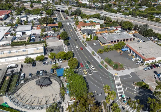 Aerial rendering of the Milpas Highway 101 Improvements