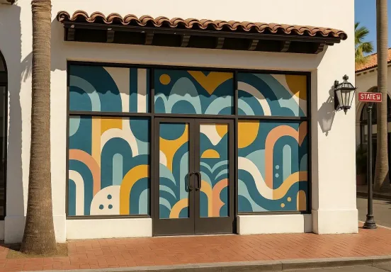 Vacant Window Beautification Program Rendering