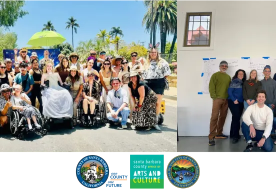 Business in Art Award Winners Group photos of the Grace FIsher Foundation and City of Santa Barbara's Arts Advisory Committee