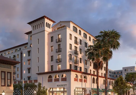 Paseo Nuevo Redevelopment Rendering as it is Viewed from State and Ortega