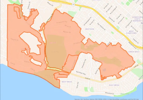 Coastal Wildland Fire Suppression Assessment District Boundary