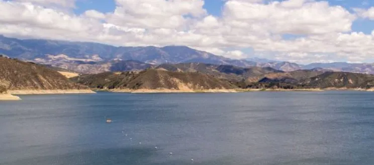 Scenic View of Lake Cachuma