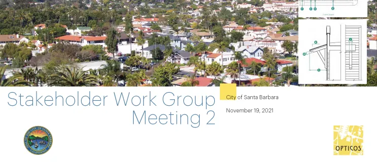 Santa Barbara Design Standards Work Group Meeting #2 Presentation Cover