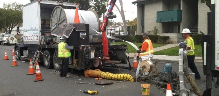 Water waste collection crew