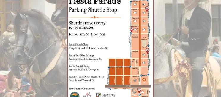 Free Trolley Service for Fiesta Historical Parade 