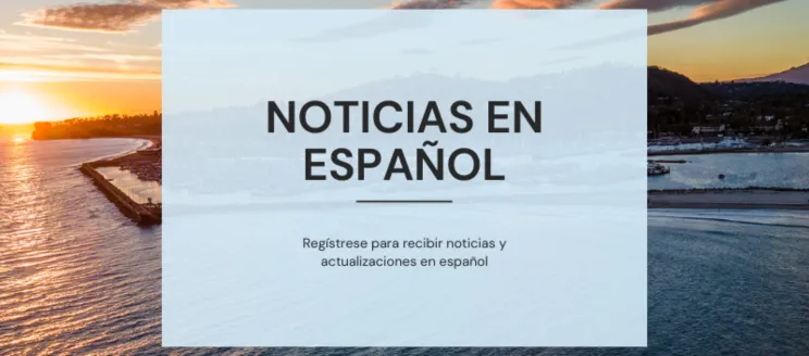 Promotional graphic that reads Noticias en espanol