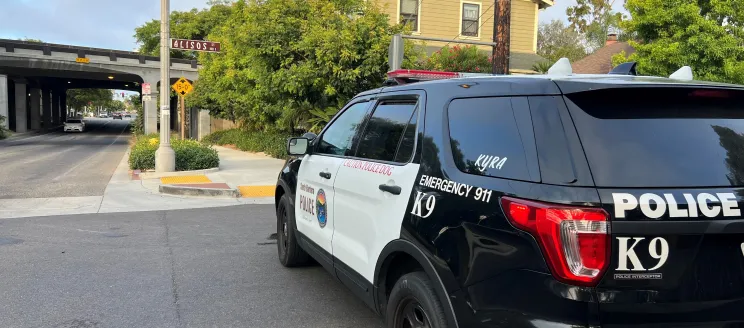 Police Vehicle During Search Warrant