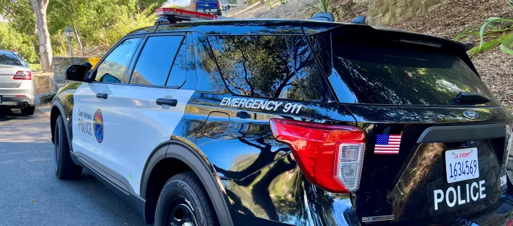 Police Vehicle on Conejo Road