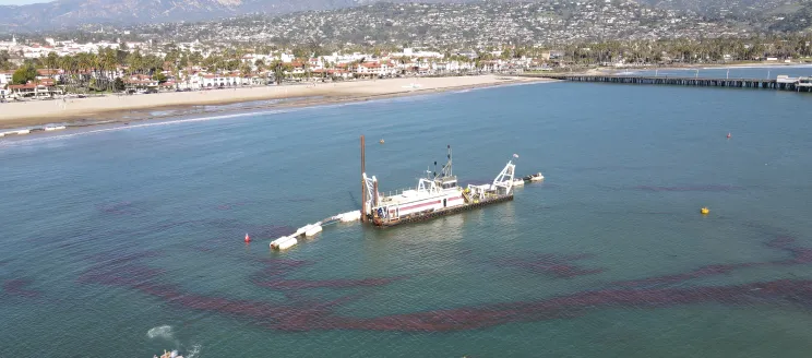 Dredge Sandpiper in Santa Barbara Harbor