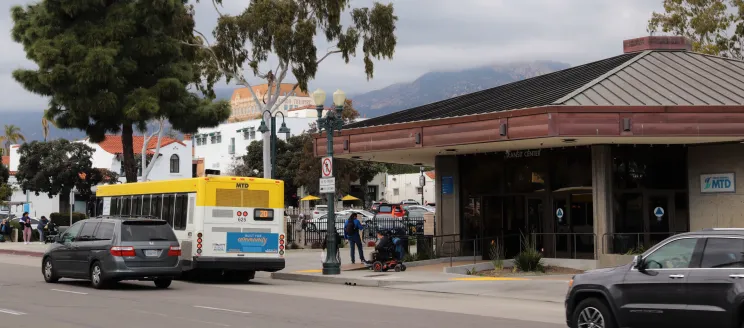 MTD Transit Center in downtown Santa Barbara.