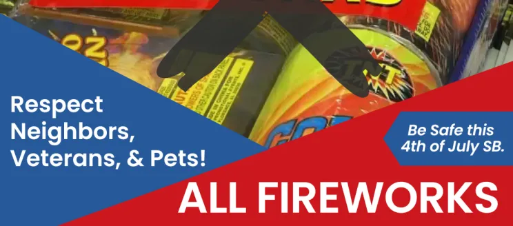 Flyer - All Fireworks Are Illegal in SB