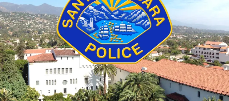 Graphic stating "a message from the Santa Barbara Police Department"