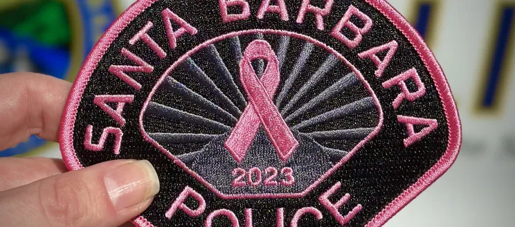 Photo of SBPD's Pink Patch