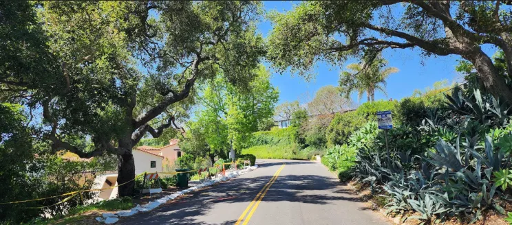 Las Alturas Road - Looking North