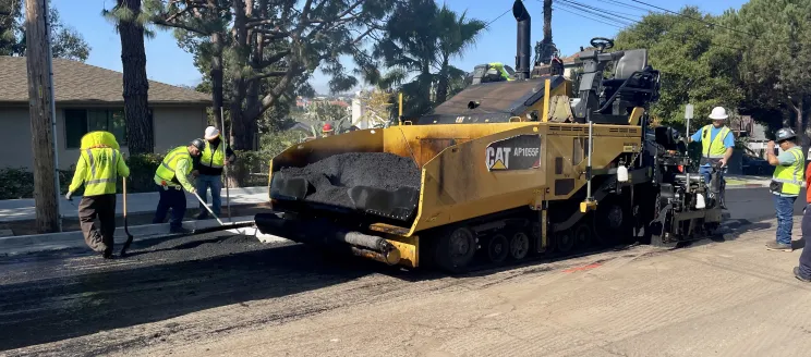 Paving on N. Nopal Street.