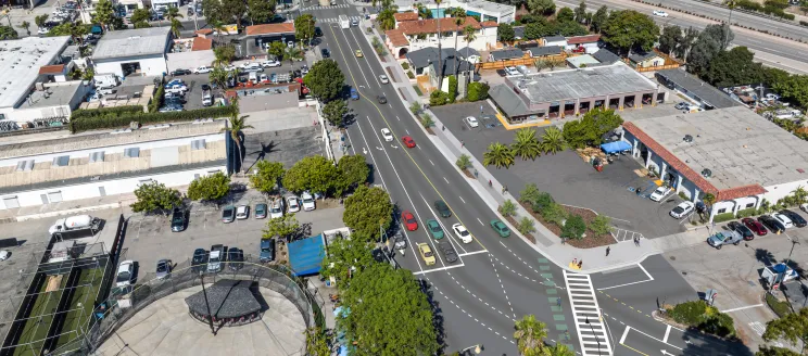 Aerial rendering of the Milpas Highway 101 Improvements