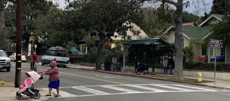 Existing condition of the San Andres and Anapamu Streets Intersection