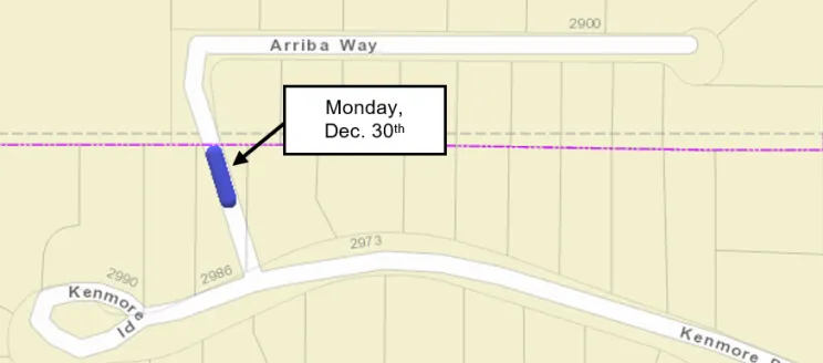 Paving Area Map - Arriba Way