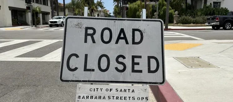 Road Closed Sign