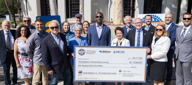 Check presentation on July 17, 2025 attended by SBCAG Directors