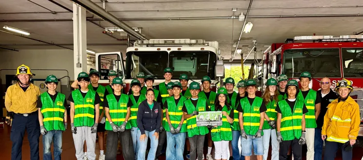 Group of new graduates of the Teen community emergency response team