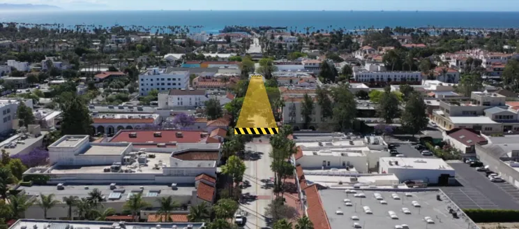 500 Block of State Street highlighted with the view of the ocean