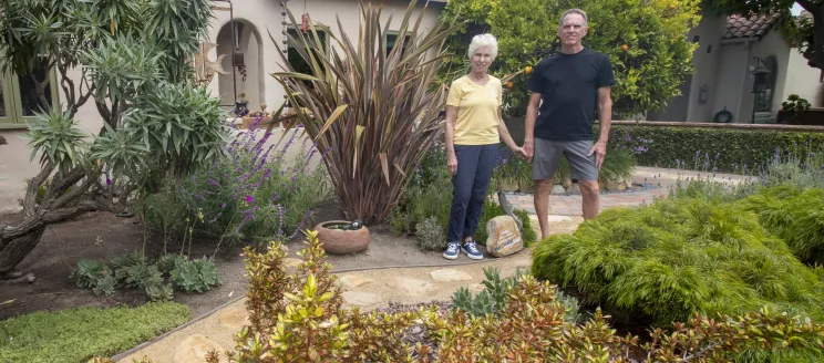 Photo of the 2025 Garden Contest Winner in their garden