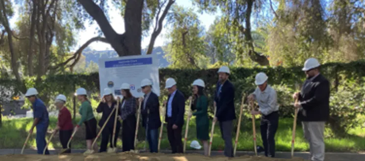 Officials at the Jacaranda Court Groundbreaking Ceremony Dec 12, 2025.