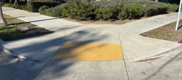 ADA Compliant Sidewalk Access Ramp