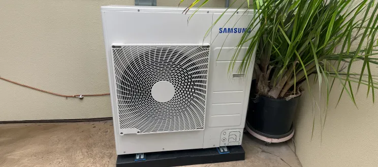 image of temperature equiqment installed outside of a house