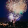 Fireworks explode over West Beach