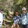 Trail volunteers posing and smiling