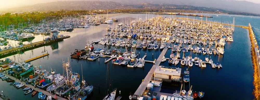 Santa Barbara Harbor Aerial