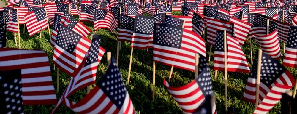 memorial day flags