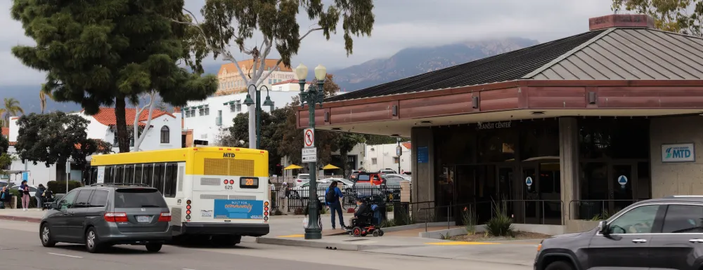 MTD Transit Center in downtown Santa Barbara.