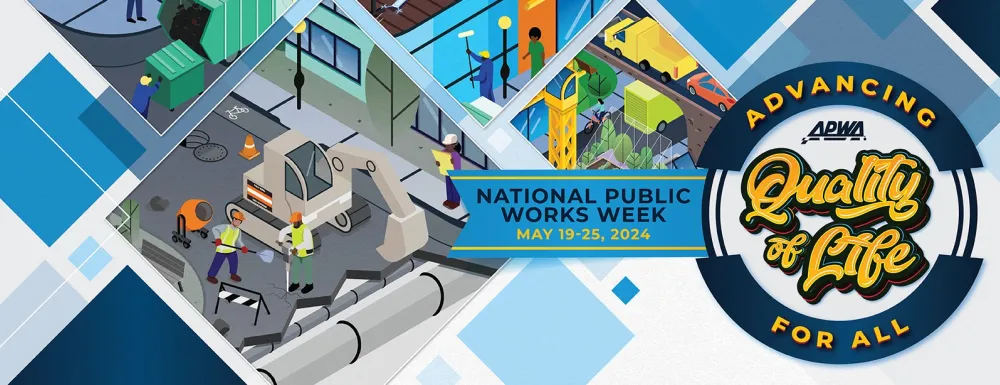 Logo for National Public Works Week 2024