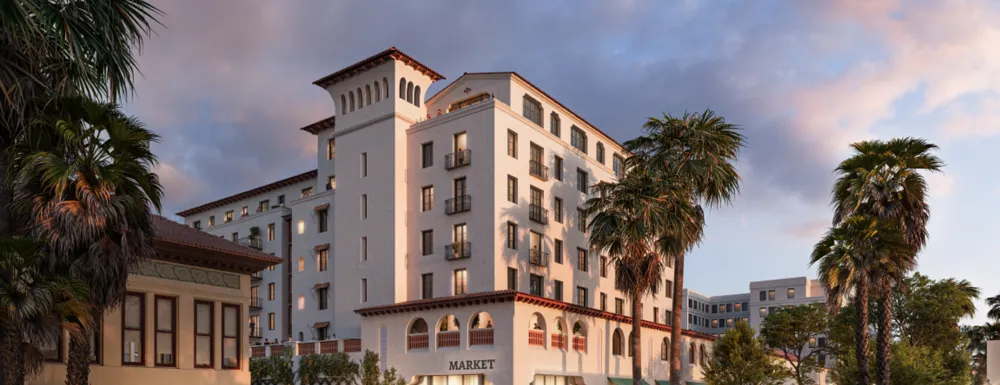 Paseo Nuevo Redevelopment Rendering as it is Viewed from State and Ortega