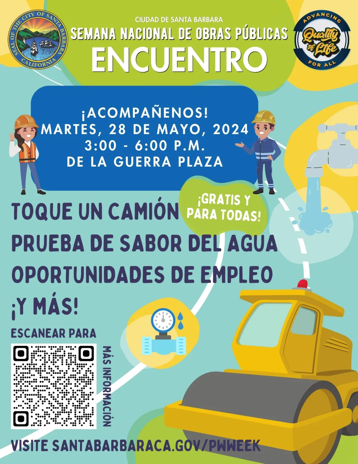 Public Works Meet and Greet Flyer Spanish