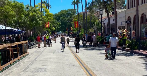 State Street Bikes Pedestrians Aug 2022