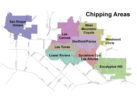 WFSAD Chipping Areas Map
