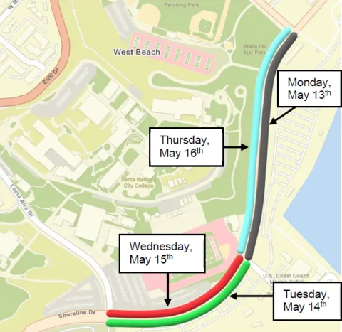 Paving Area Map - Shoreline Drive