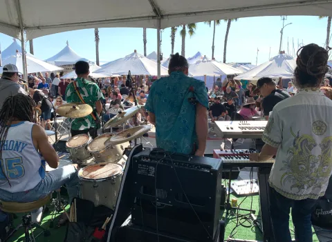 Cornerstone band at Marina Stage