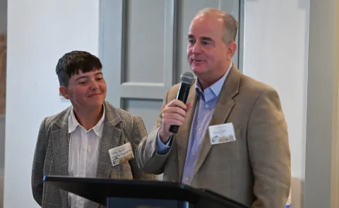 Kelly Gould and Andrew Wilson.