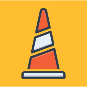 Graphic of a safety cone