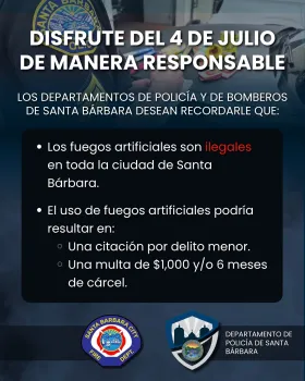 Las personas que sean sorprendidas en posesión o uso de fuegos artificiales personales podrían recibir:    Una citación por delito menor Multa de $1,000 y/o hasta 6 meses en la cárcel