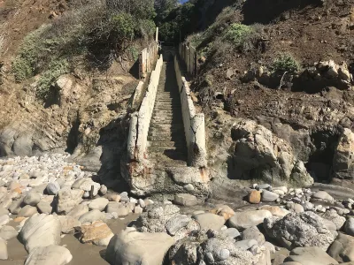 Thousand Steps staircase to the beach