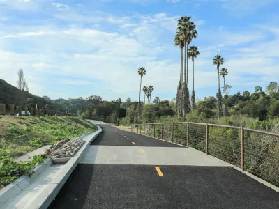 Las Positas Modoc Road Bicycle & Pedestrian Path Project - completed pathway
