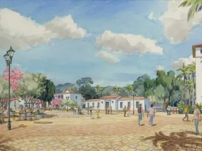DE LA GUERRA PLAZA - CONCEPTUAL DRAWING
