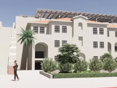 Granda Garage proposed exterior solar photovoltaic system